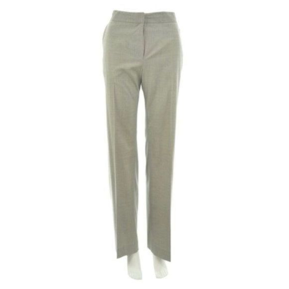 MAX MARA GREY WOOL & SILK BLEND PANTS SIZE 8 - Picture 1 of 6